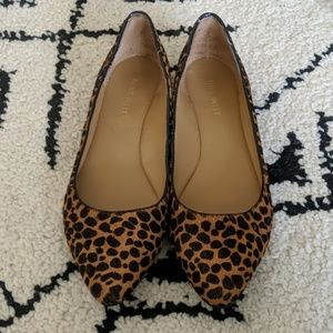 Nine West " Speakups" Fur Cheetah Flats